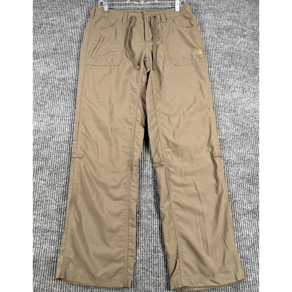 The North Face Pants Womens 6 Tan Nylon Outdoor Hiking Trail Casual‎ Camping